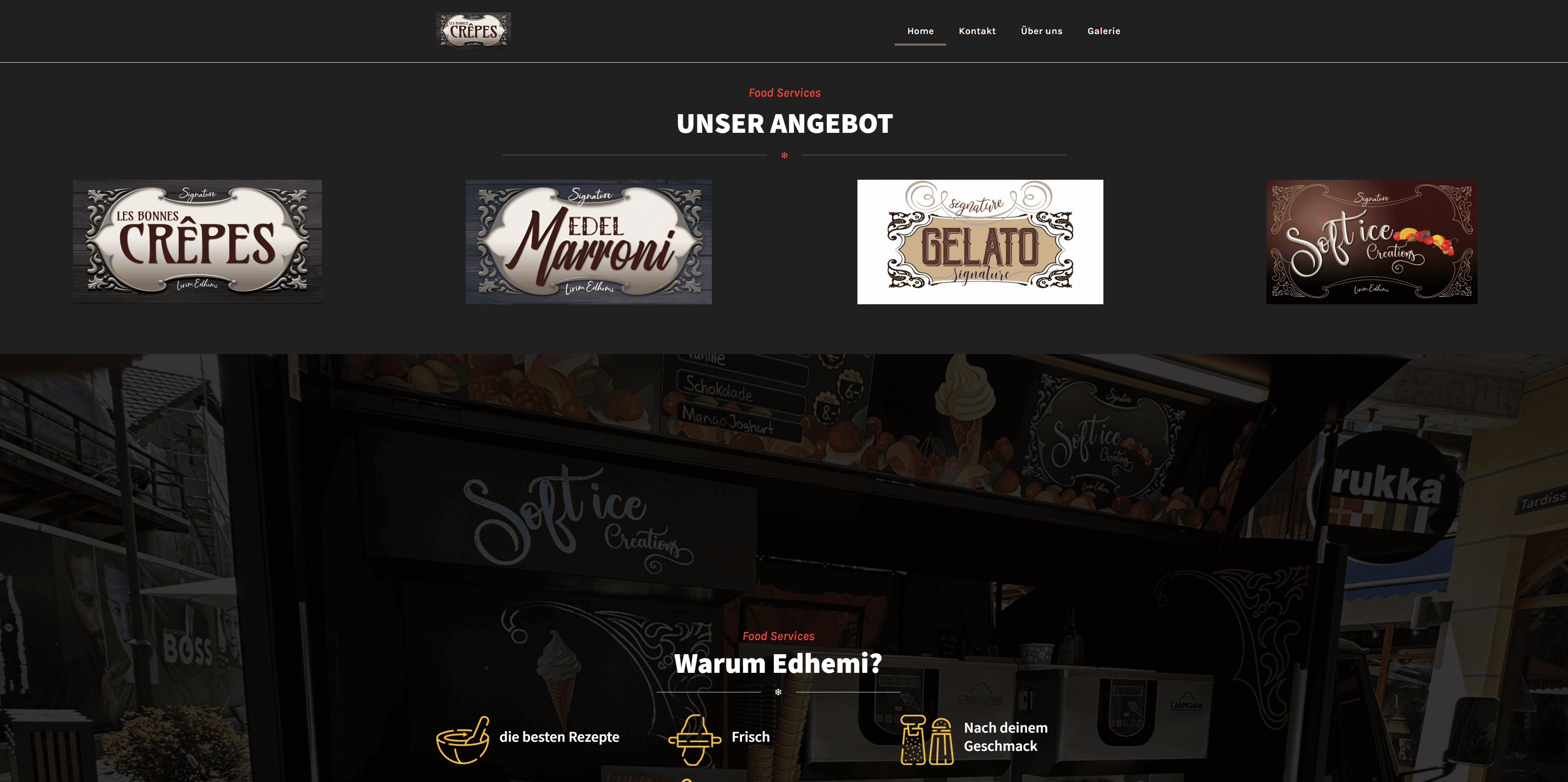 Edhemi - Crêpes-, Marroni-, Softice- und Gelato-Stand